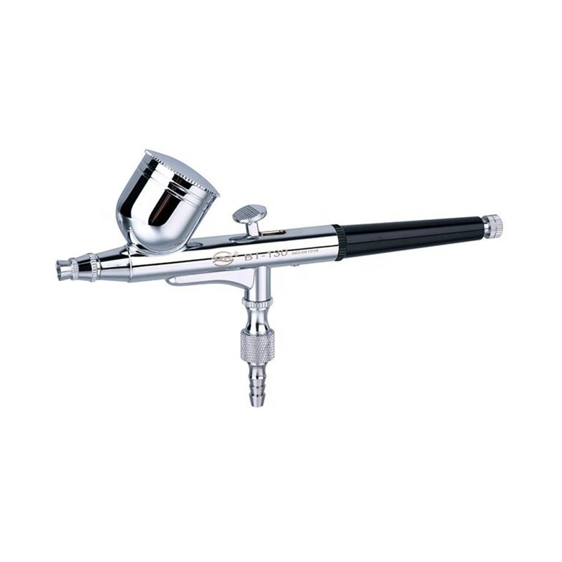 BT-130 dobbelt action tyngdekraftsfoder spray pistol til malet neglekunst spray pistol